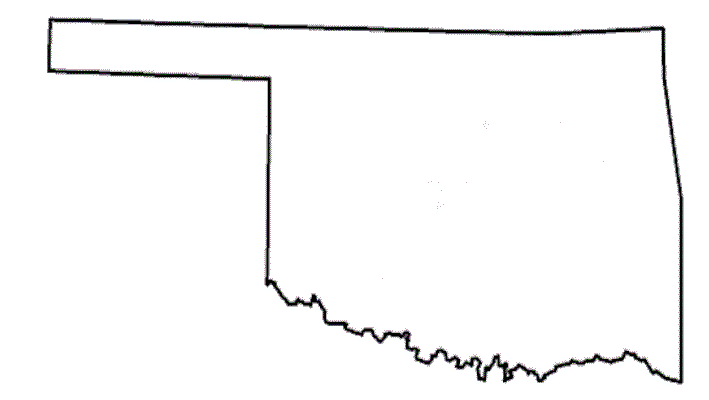 oklahoma map coloring pages - photo #33